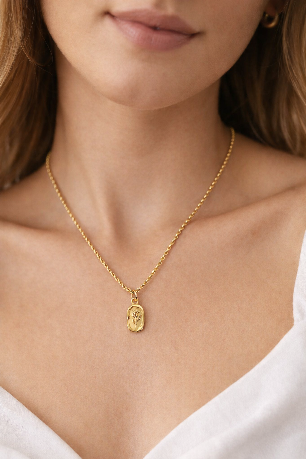 Rose Coin Halskette