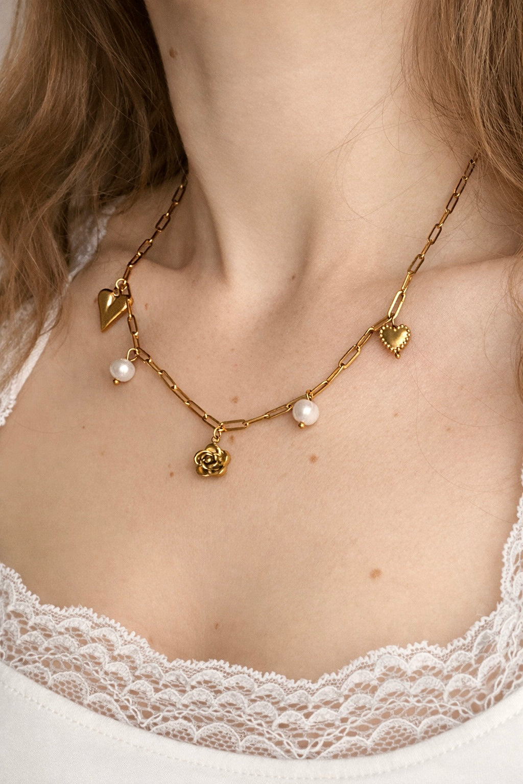 Love Bloom Charm Halskette