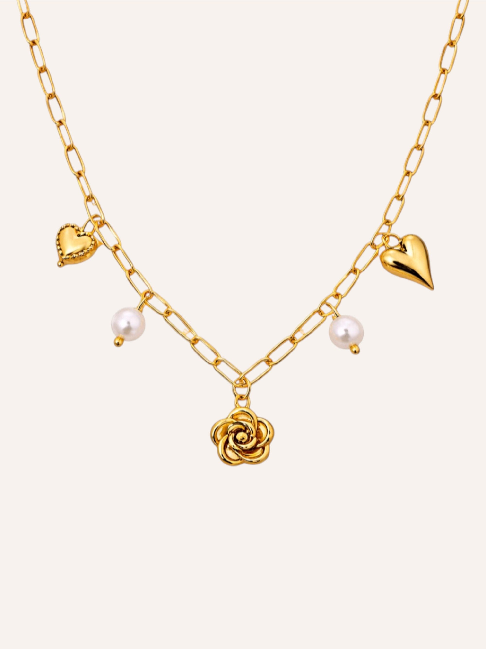 Love Bloom Charm Halskette