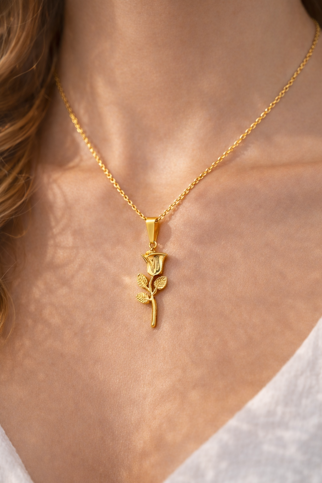 Golden Rose Halskette