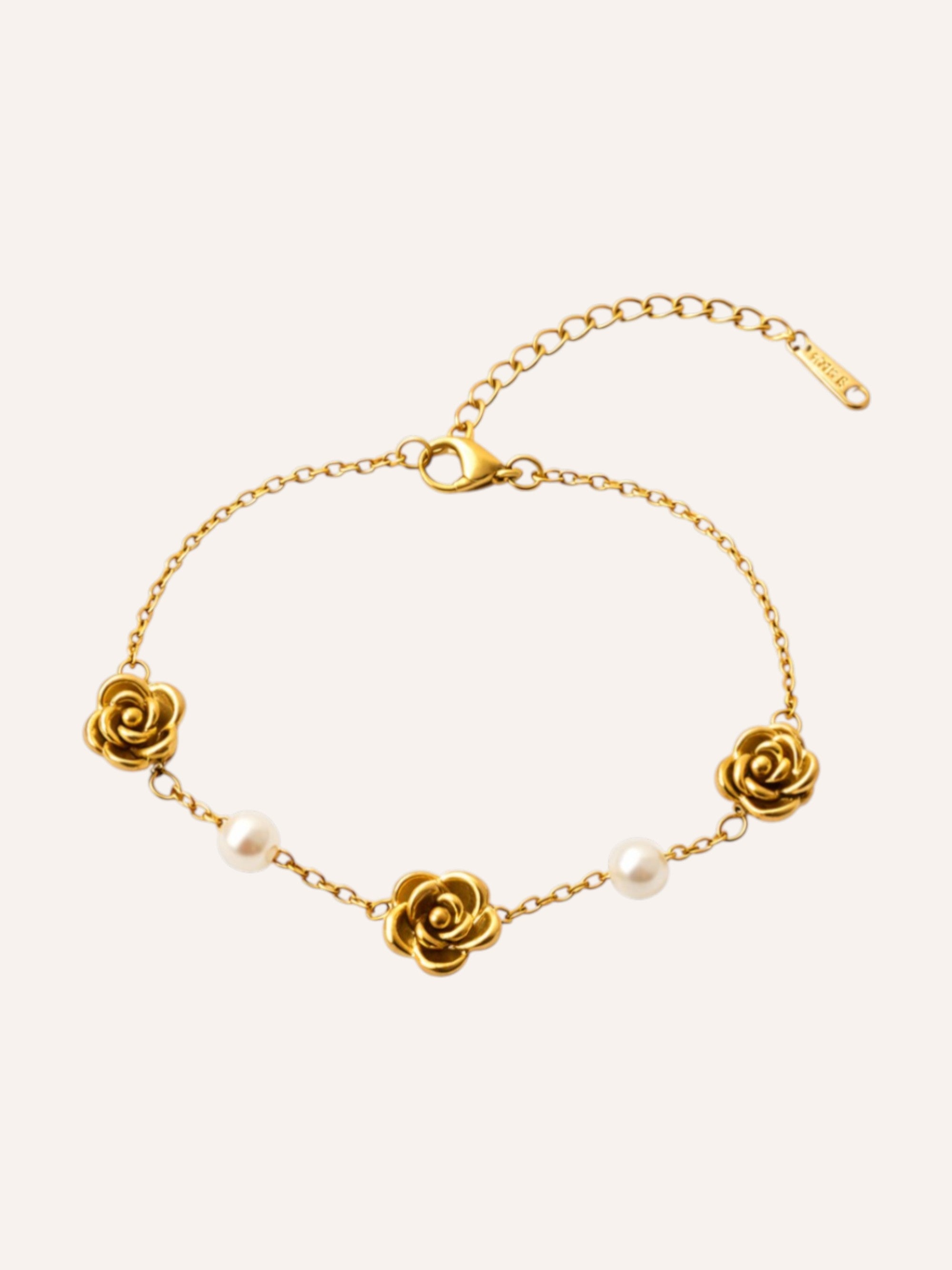 Pearl Rose Armband