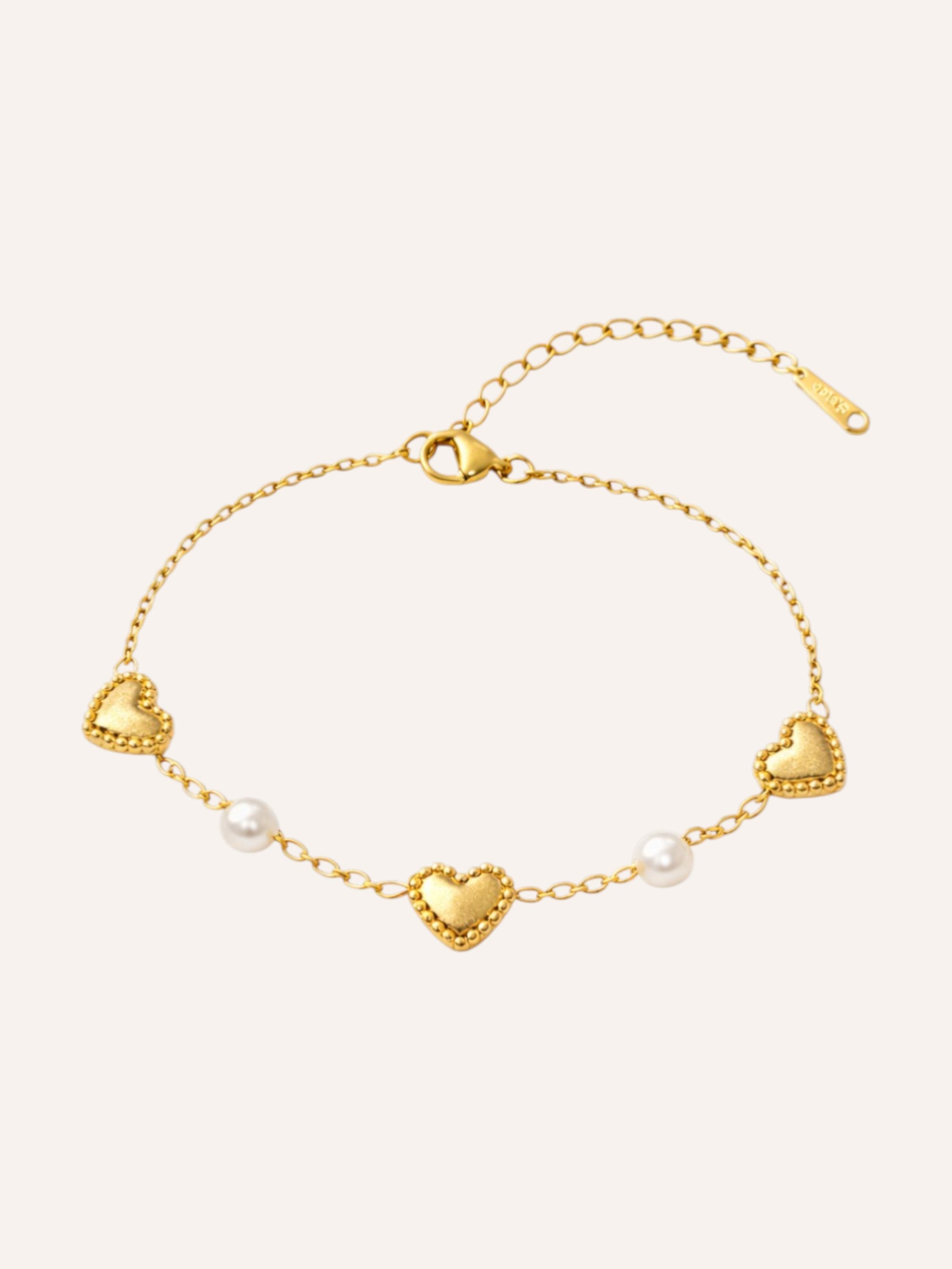 Heart Pearl Armband
