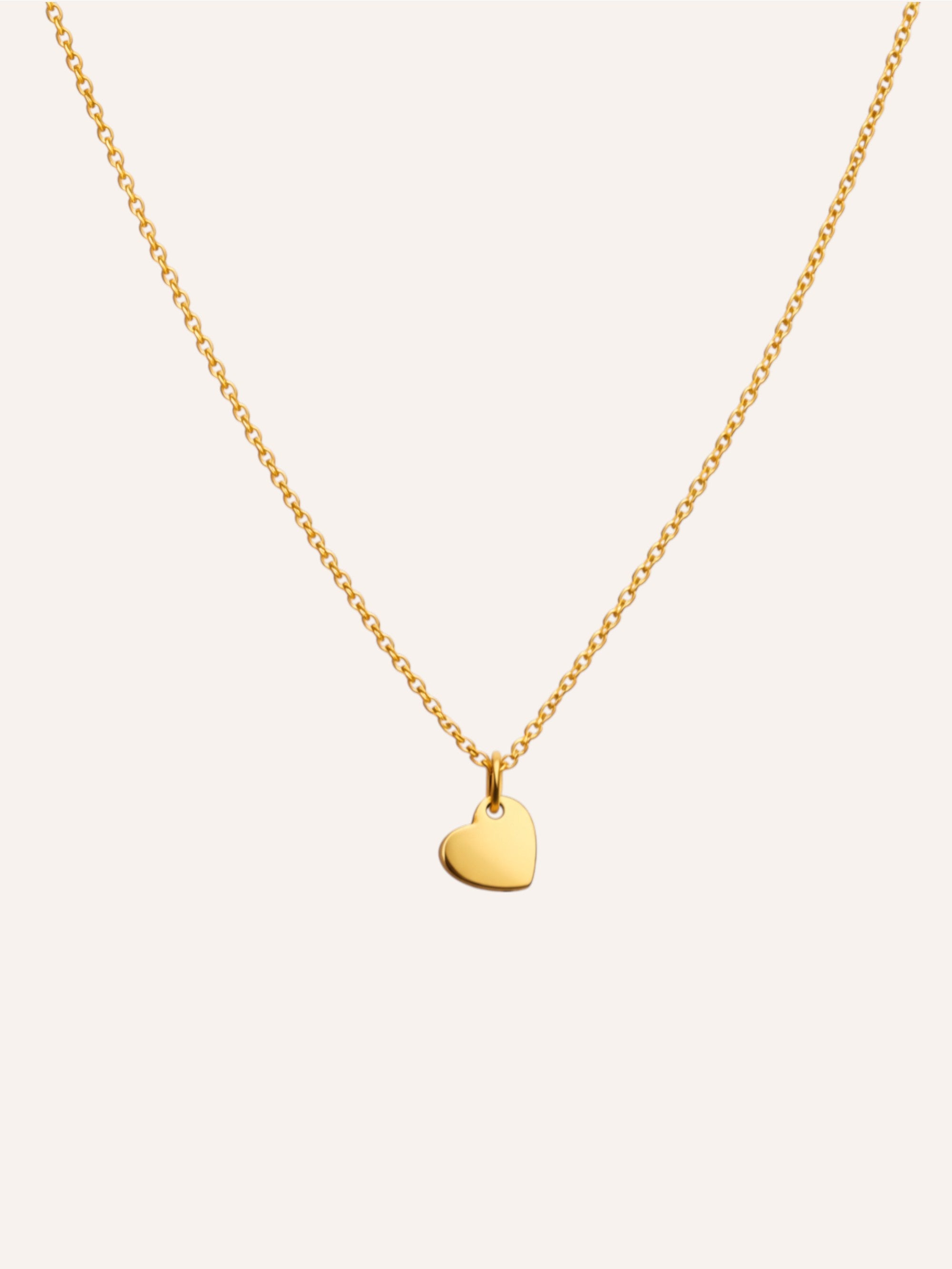 Minimal Heart Halskette